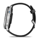 Смарт-часы Garmin D2 Air X15 серебристые с черным силиконовым ремешком