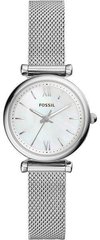 Часы наручные женские FOSSIL ES4432 кварцевые, "миланский" браслет, серебристые, США