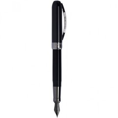 Ручка перьевая Visconti 48208DA10BKF Rembrandt Black Steel FP
