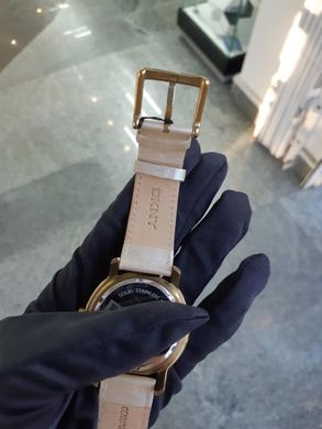 Часы наручные женские DKNY NY8435 кварцевые, с фианитами, ремешок из кожи, США УЦЕНКА