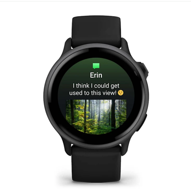 Смарт-часы Garmin Vivoactive 6 сланцевого цвета с черным ремешком