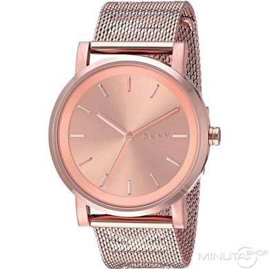 Часы наручные женские DKNY NY2622 кварцевые, "миланский" браслет, цвет розового золота, США