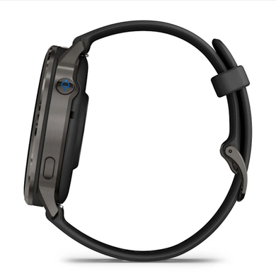 Смарт-часы Garmin D2 Air X15 сланцевые с черным силиконовым ремешком