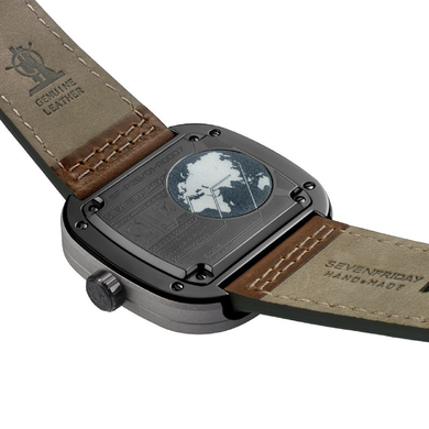 Годинник наручний чоловічий SEVENFRIDAY SF-P2B/01 з автопідзаводом, Швейцарія (дизайн нагадує парові машини)