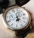 Годинник-хронографія наручні чоловічі Aerowatch 84936 RO02 кварцові з PVD позолотою і коричневим шкіряним 4