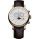 Часы-хронограф наручные мужские Aerowatch 84936 RO02 кварцевые с позолотой PVD и кожаным коричневым ремешком 1