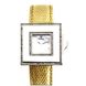 Часы наручные женские Korloff SD23 кварцевые, 61 бриллиант, золотистый ремешок из кожи ящерицы 1