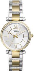 Часы наручные женские FOSSIL ES4517SET кварцевые, с фианитами, цвет желтого золота, США