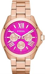 Часы наручные женские FOSSIL AM4549 кварцевые, на браслете, цвет розового золота, СШАУЦЕНКА