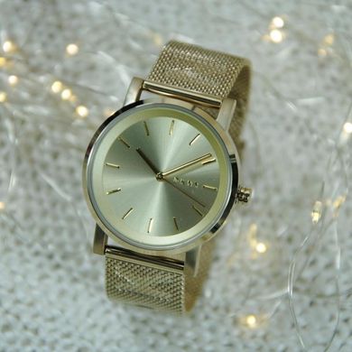 Часы наручные женские DKNY NY2621 кварцевые, "миланский браслет", цвет желтого золота, США
