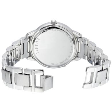 Часы наручные женские FOSSIL ES2362 кварцевые, с фианитами, серебристые, США
