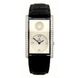 Часы наручные женские Bunz 37010389/075 кварцевые, прямоугольные с бриллиантами, ремешок из кожи аллигатора 1