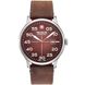 Часы наручные мужские Swiss Military-Hanowa 06-4326.04.005 кварцевые, коричневый ремешок из кожи, Швейцария 2