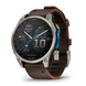Смарт-часы Garmin D2 Mach 2 (47 мм) титановые с коричневым кожаным ремешком Oxford
