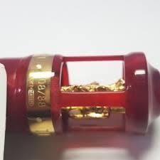 Ручка пір'яна Visconti 79418AUA20F Forbiden city red gold 18K F l.e.