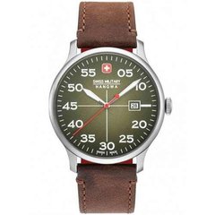 Часы наручные мужские Swiss Military-Hanowa 06-4326.04.006 кварцевые, коричневый ремешок из кожи, Швейцария