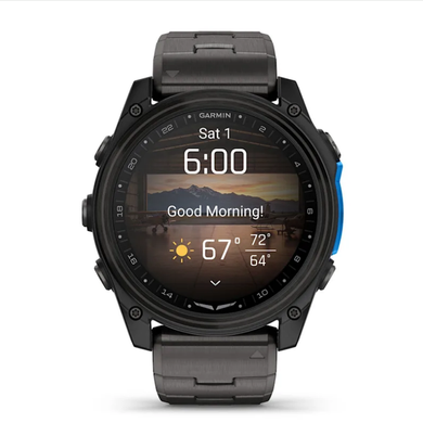 Смарт-годинник Garmin D2 Mach 2 (51 мм) титановий Carbon Gray DLC із вентильованим титановим браслетом