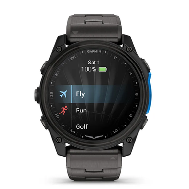 Смарт-годинник Garmin D2 Mach 2 (51 мм) титановий Carbon Gray DLC із вентильованим титановим браслетом