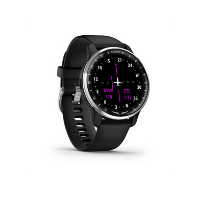 Смарт-годинник Garmin D2 Air X10 з чорним ремінцем для любителів авіації