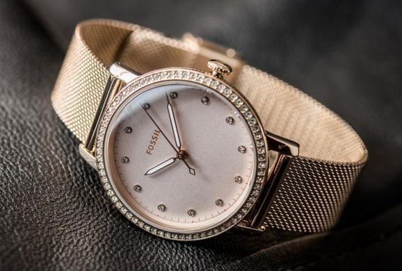 Часы наручные женские FOSSIL ES4364 кварцевые, "миланский" браслет, США