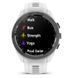 Смарт-часы Garmin Approach S70 (42 мм) с черным керамическим безелем и белым ремешком
