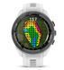 Смарт-часы Garmin Approach S70 (42 мм) с черным керамическим безелем и белым ремешком