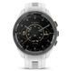 Смарт-часы Garmin Approach S70 (42 мм) с черным керамическим безелем и белым ремешком