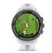 Смарт-часы Garmin Approach S70 (42 мм) с черным керамическим безелем и белым ремешком