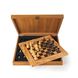 SW4234H Manopoulos Olive Burl Chessboard 34cm with wooden Staunton Chessmen in Luxury Wooden Box 3