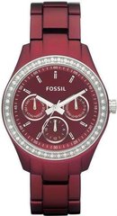 Часы наручные женские FOSSIL ES2950 кварцевые, на браслете, бордовые, США