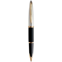 Ручка перьевая Waterman CARENE Deluxe Black/silver FP F 11 200