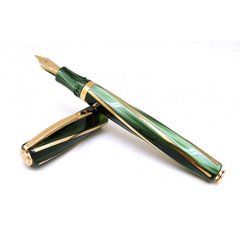 Ручка пір'яна Visconti 26706PDA56DRF Divina Green FP Medium 23KT F