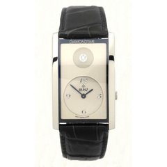 Часы наручные женские Bunz 37010368/015 кварцевые, бриллиант над циферблатом, ремешок из кожи аллигатора