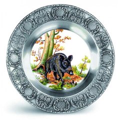 11768 Wall Plate „Wild Boar“ 23 cm Artina