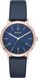Часы наручные женские DKNY NY2614 кварцевые, с арабскими цифрами, синий ремешок, США 1