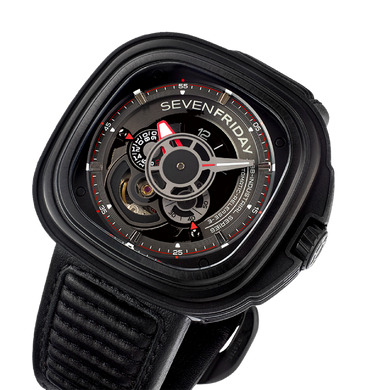 Часы наручные мужские SEVENFRIDAY SF-P3B/01 с автоподзаводом, Швейцария (дизайн на тему мотоциклов)