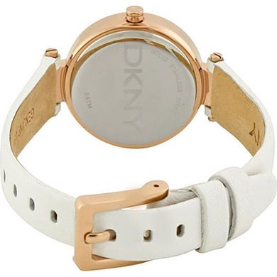 Часы наручные женские DKNY NY2405 кварцевые,белые, ремешок из кожи, США