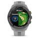 Смарт-часы Garmin Approach S70 (42 мм) с черным керамическим безелем и серым ремешком
