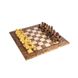 SW4234J Manopoulos Walnut Burl Chessboard 34cm with Staunton wooden Chessmen 6.5cm 1