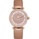 Часы наручные женские Claude Bernard 20509 37RC BEIR, кварцевые, с розовым покрытием PVD, бежевый ремешок 1