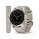Смарт-часы Garmin Fenix 7S Pro - Sapphire Solar Edition - нежно-золотистые с кожаным ремешком песочного цвета 1