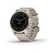 Смарт-часы Garmin Fenix 7S Pro - Sapphire Solar Edition - нежно-золотистые с кожаным ремешком песочного цвета 2