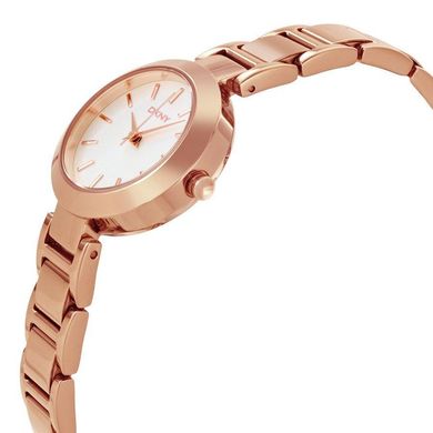 Часы наручные женские DKNY NY2400 кварцевые, на браслете, цвет розового золота, США