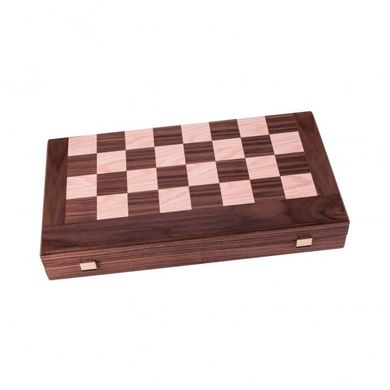 TS1K Manopoulos Handmade Wooden Backgammon Walnut Black & Oak points Combo