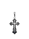 Крестик серебряный с эмалью 1