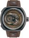 Часы наручные мужские SEVENFRIDAY SF-Q2/03 с автоподзаводом, Швейцария ("Чух-чух" – дизайн на тему паровозов) 1