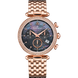 Часы наручные женские Claude Bernard 10230 37RM NANR, кварц, перламутровый циферблат, Swarovski, покрытие PVD 1