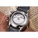 Часы-хронограф наручные мужские Aerowatch 69989 AA02 с фазой Луны, черный кожаный ремешок, автоподзавод 2