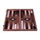 TS1K Manopoulos Handmade Wooden Backgammon Walnut Black & Oak points Combo 1