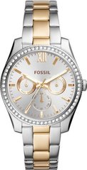Часы наручные женские FOSSIL ES4316 кварцевые, с фианитами, серебристые, США